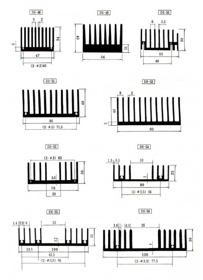 단면방열판 파일